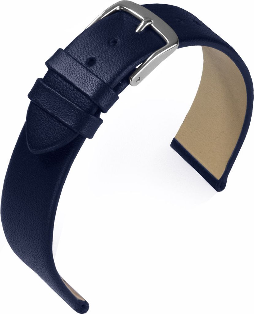 EULIT Uhrenarmband | Nappaleder, blau ohne Naht | Produktbild 