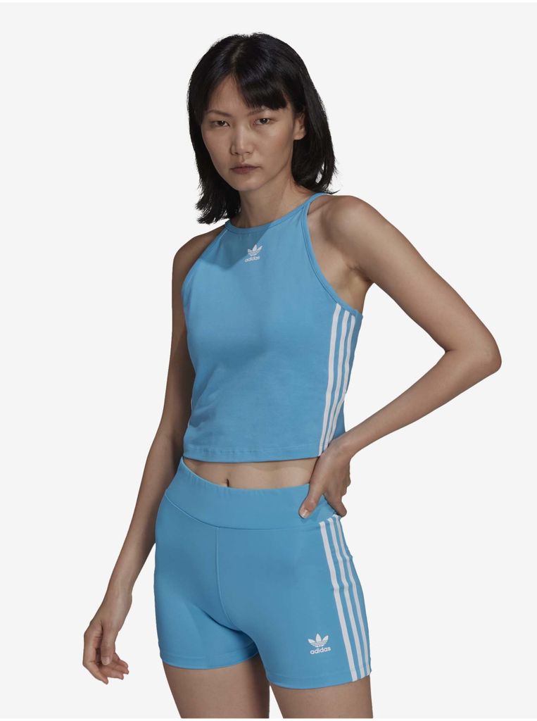 Adidas Adicolor Classic Damen Baumwolle Top blau L