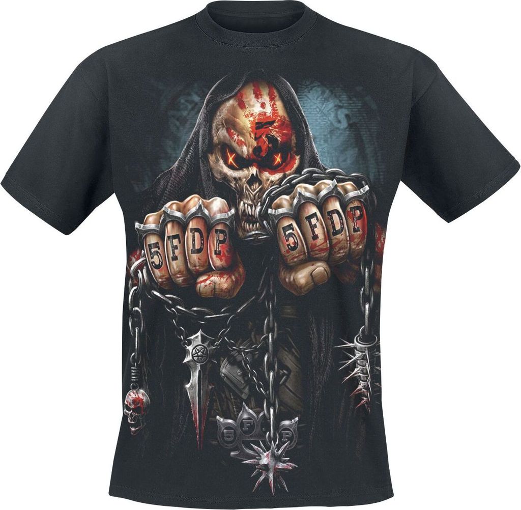 Five Finger Death Punch T-Shirt Herren Game Over schwarz XL