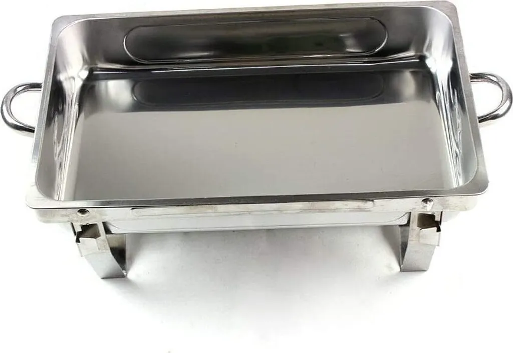 Chauffe-Plat Professionnel de Buffet avec Support Pâte à Brûler Inox Carré