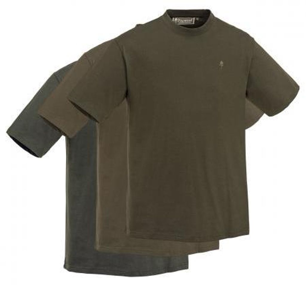 Pinewood 3er-Set: T-Shirts Herren (Green/H.Brown/Khaki) Produktbild 