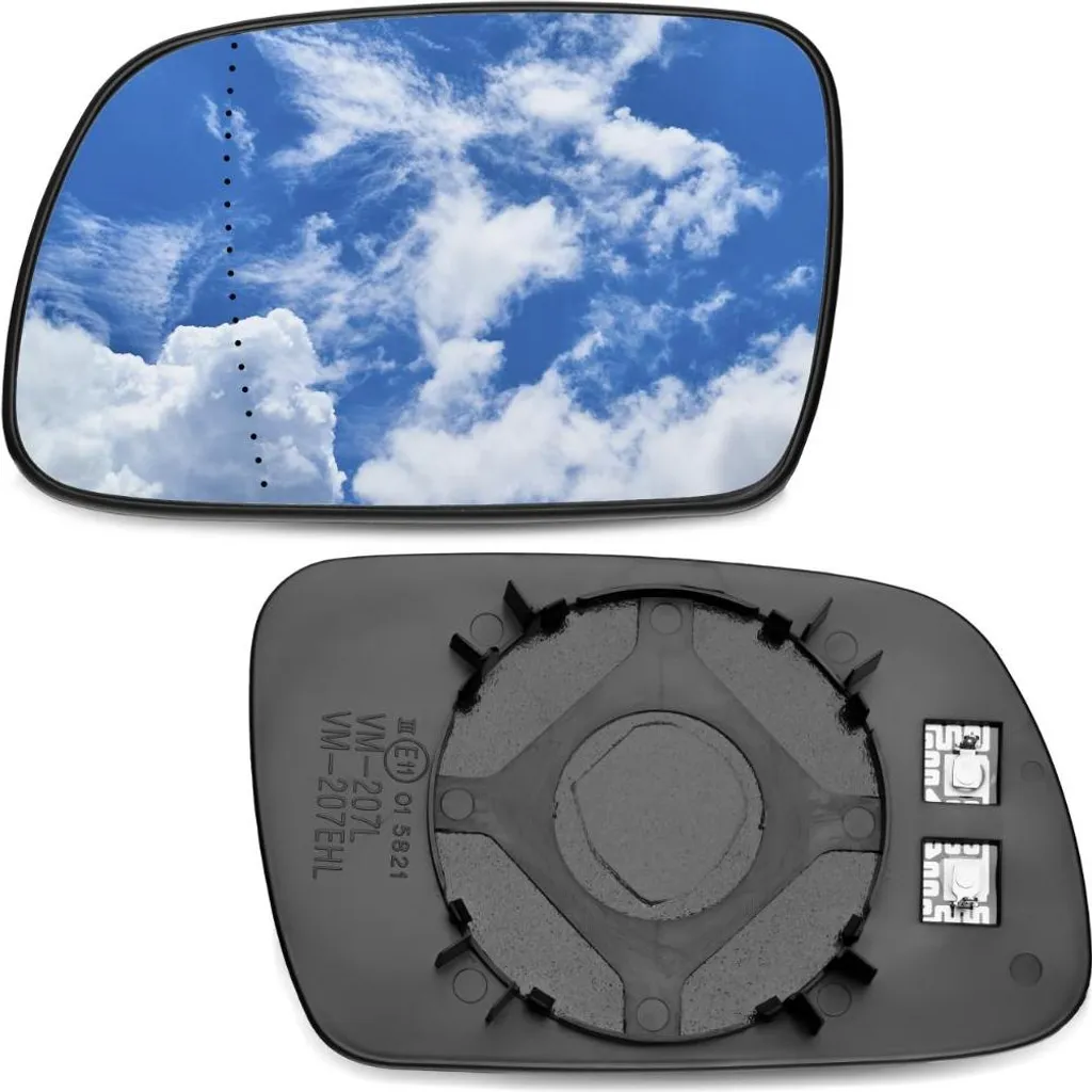 Miroir gauche Peugeot 407 cassé ? Verre chauffant pour réparation 04-08