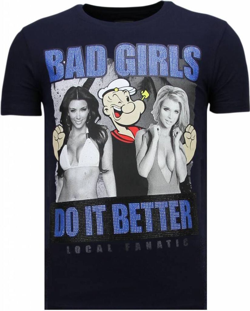 Bad Girls Do It Better Strass T - L