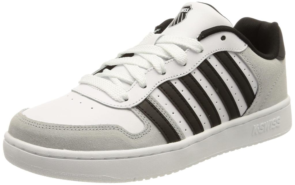 K-Swiss Court Palisades Herren Turnschuh, White Gray Black, Produktbild 