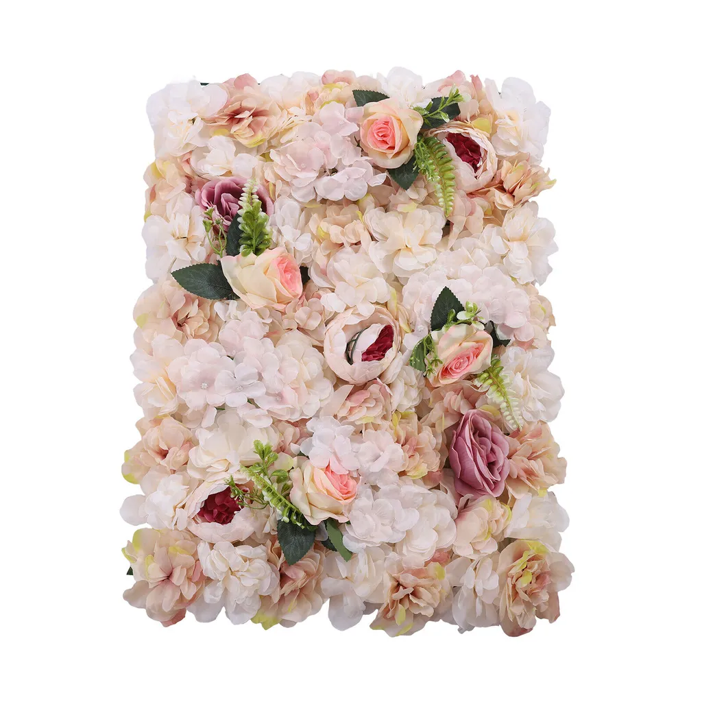 Mur de Roses pour Mariage et Photobooth - Lot de 6 Panneaux Fleuris 60x40cm