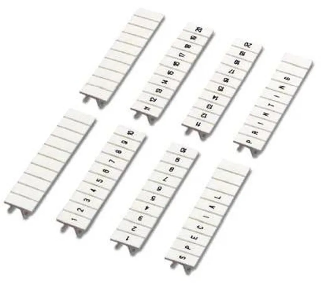 Ruban adhésif Zack ZB 5 lgs:31-40 pour marquage de bornier 5,2 mm blanc