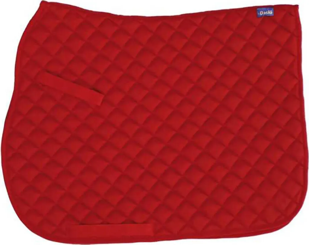 Tapis de selle de poney rouge Tattini Daslo - Amorti confortable