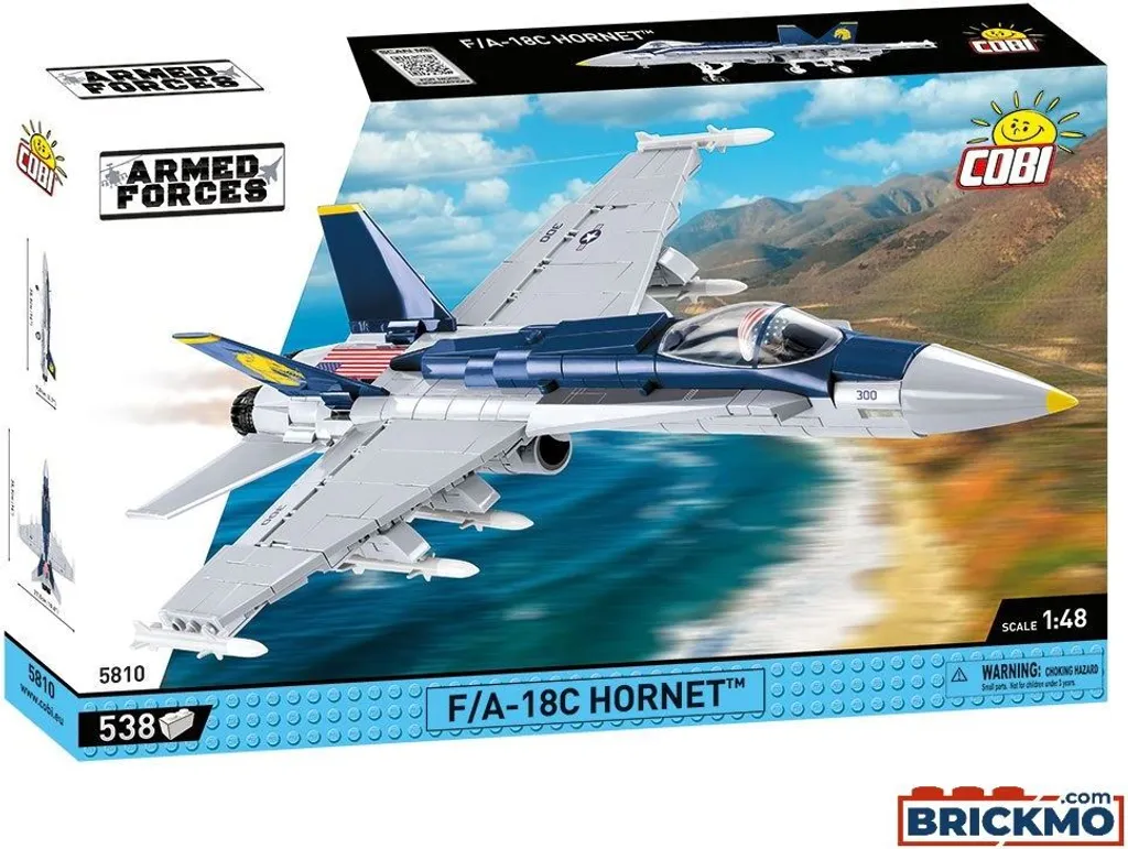 Cobi 5810 F/A-18C Hornet Armed Forces - Maquette Avion de Chasse Suisse