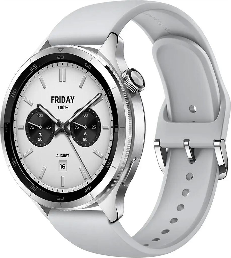 Xiaomi Watch S4 Silver – 1.43" AMOLED, 2200 Nits, 15 Tage Akku, 5ATM Wasserfest, Herzfrequenz & SPO2-Sensor, Bluetooth 5.3, Aluminiumgehäuse