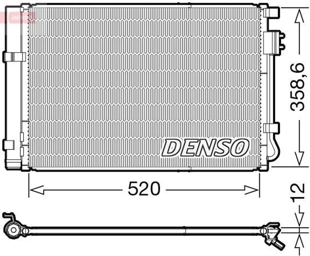 Condenseur DENSO DCN41011 OE 976061R000 pour Hyundai i20 et Kia Rio III