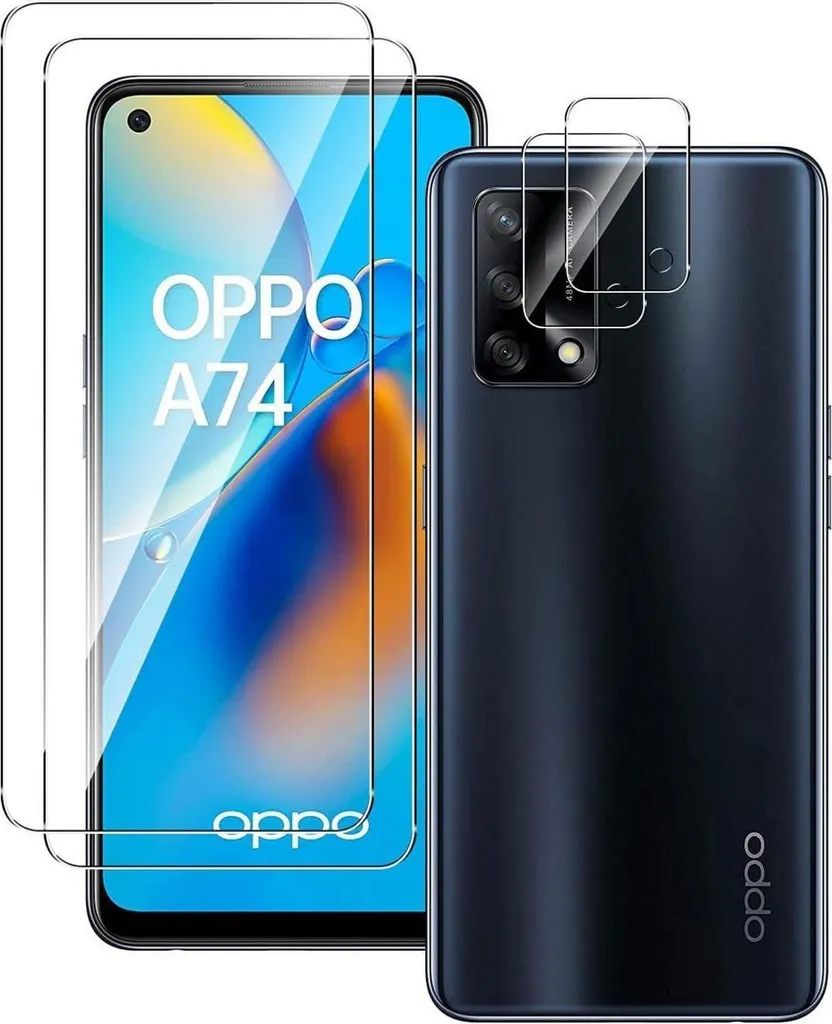 Kit Protection Intégrale Oppo A74 4G : Écran et Objectif Photo en 9H