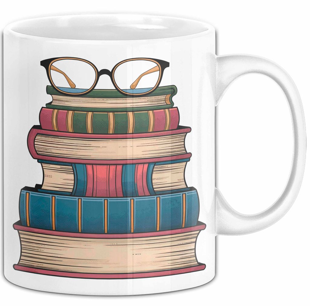 Bibliothekar Tasse Geschenkidee für Bücherliebhaber (Weiß)