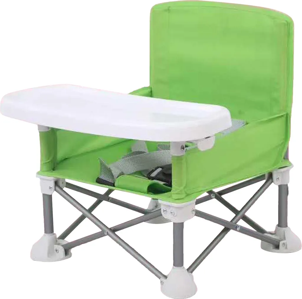 Seggiolone Portatile Pieghevole Verde: Ideale per Viaggi e Casa