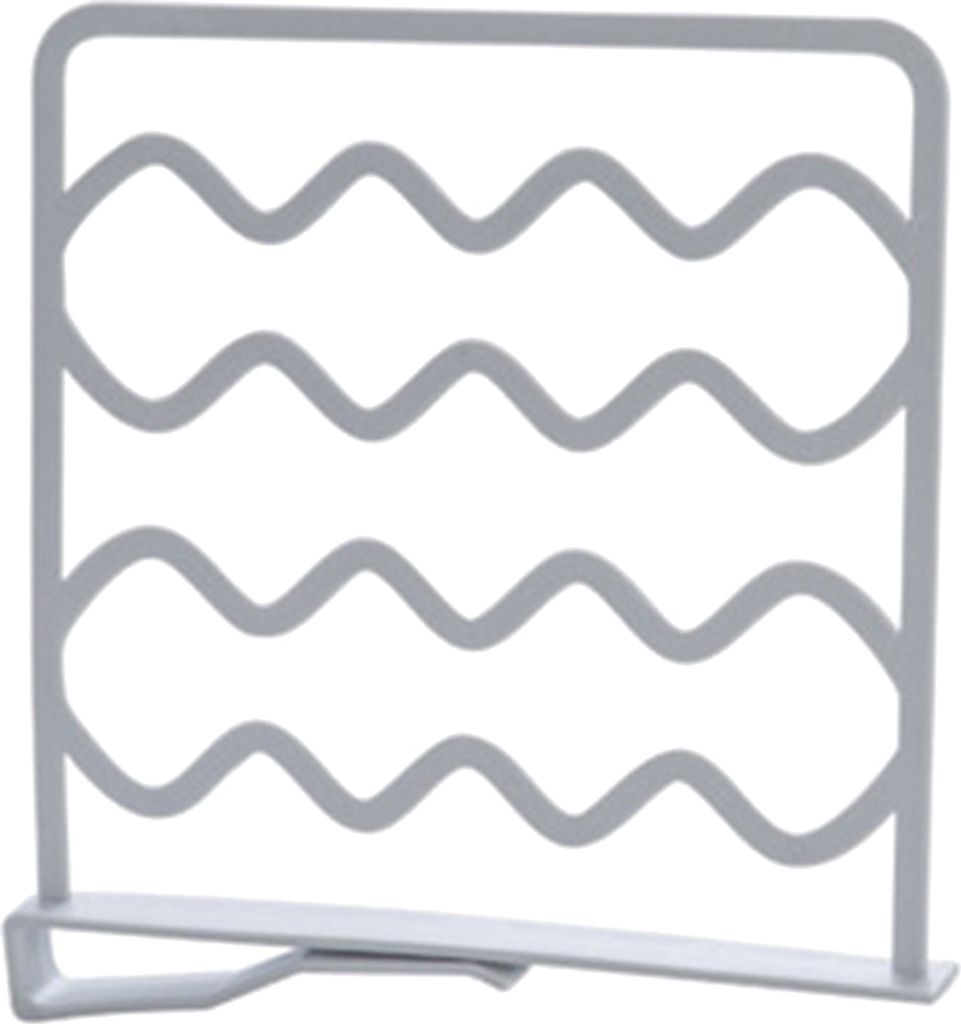 Home Badezimmer Schrank Regal Kleidung Teiler Rack Platz sparende Garderobe Veranstalter-Grau