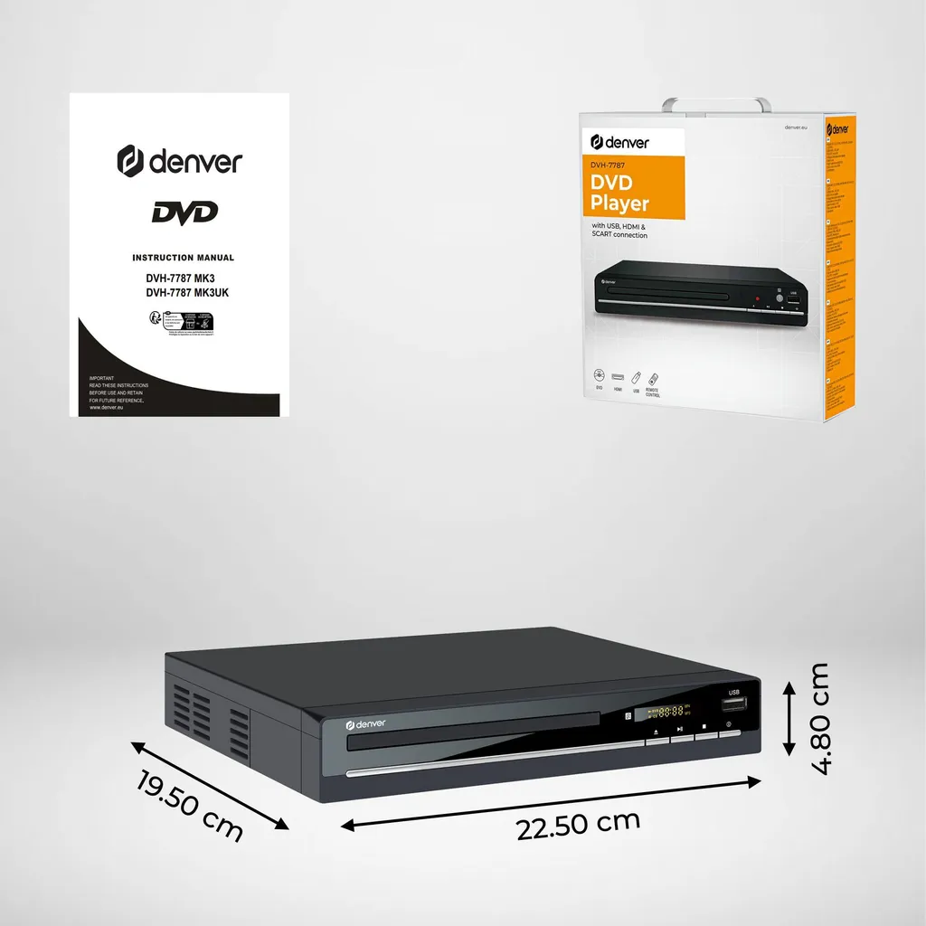 Lecteur DVD Denver DVH-7787 décodeur Dolby et port USB multimédia - 11