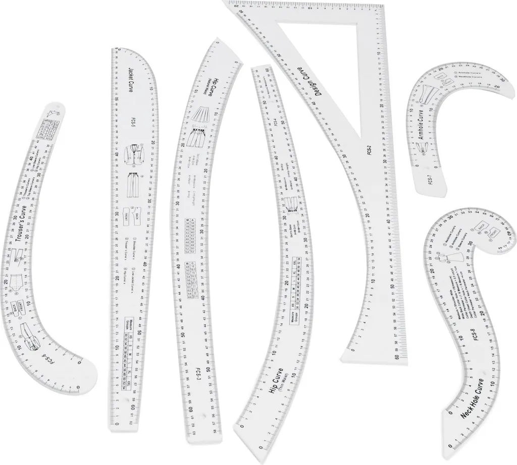 Finissez vos tracés imprécis avec ce kit 7 règles de couture et patronage