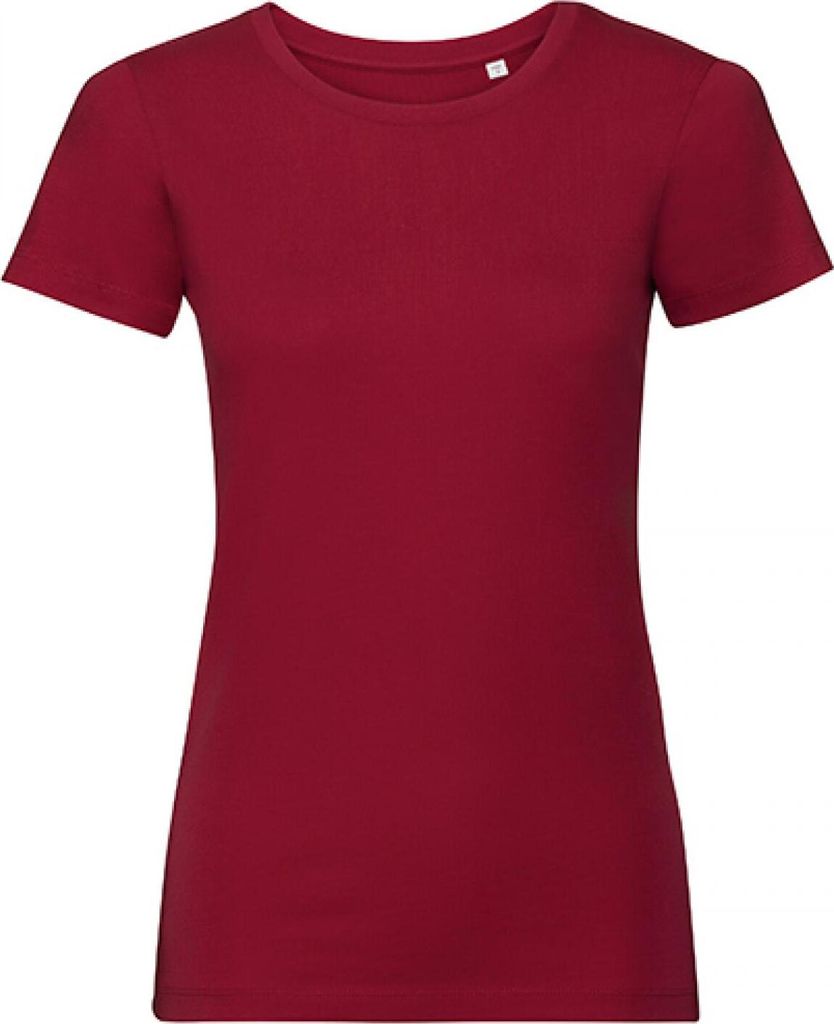 Russell R-108F-0 | Damen Authentic Tee Pure Organic, Single Jersey - Farbe: Classic Red - Größe: XS