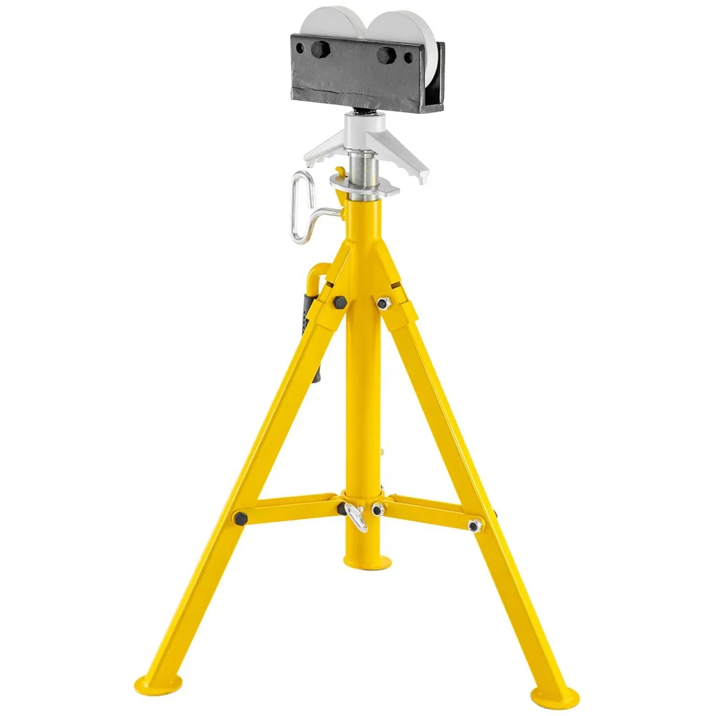 Servante de Chantier à Rouleau pour Tuyaux Lourds - Hauteur 140cm