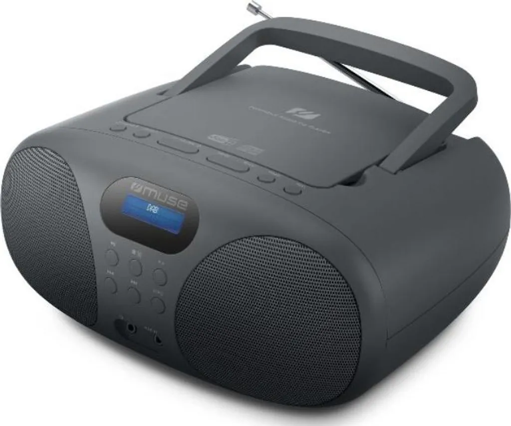 Radio Muse M-28 RDW FM DAB/DAB+ Lecteur CD MP3 Portatif Blanc