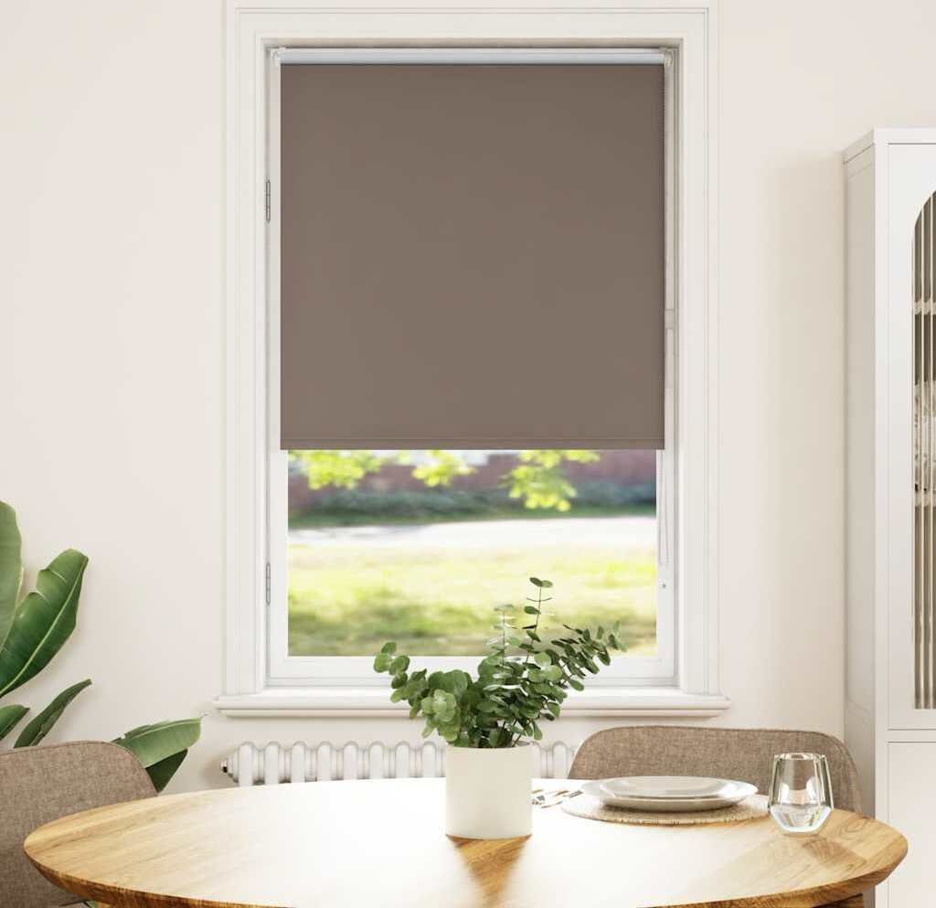 Maison Exclusive - Verdunkelungsrollo Kaffeebraun 85x150cm Stoffbreite 80,7 cm