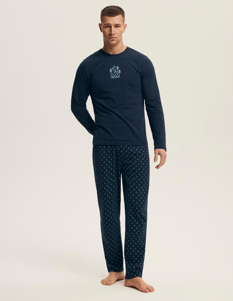 Henderson Herren Pyjama Lush - Langarm Schlafanzug aus 100% Produktbild 