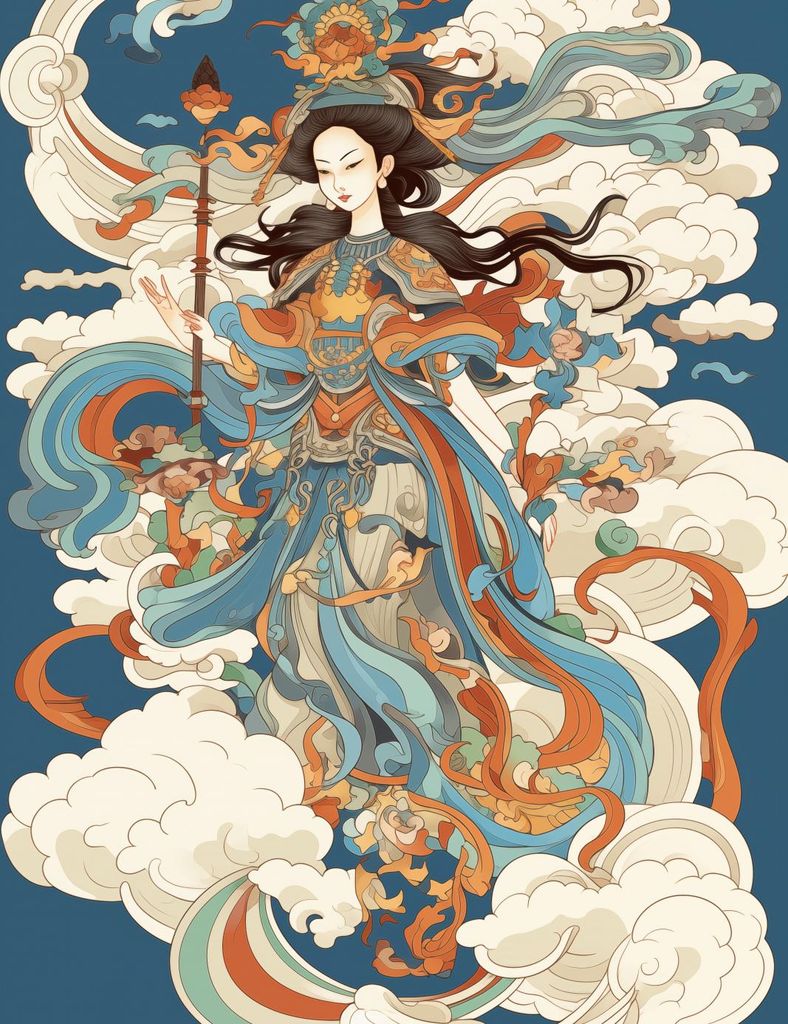 Plakat 50x65cm Himmlische Visionärin