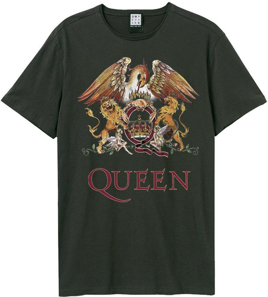 Amplified - "Royal Crest" T-Shirt für Herren/Damen Uni GD1504 (XXL) (Holzkohle)