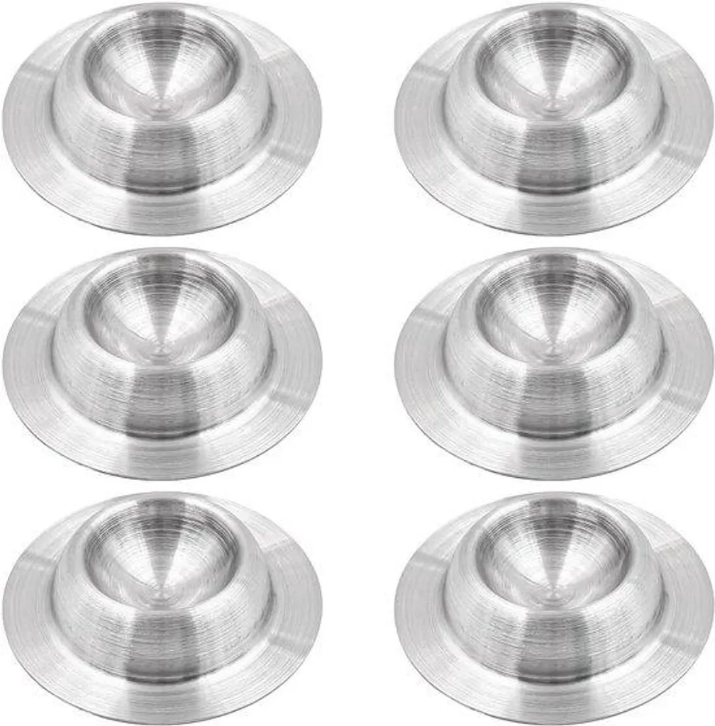 Coquetier en inox incassable lot de 6 - Support à œufs 45mm argent brillant