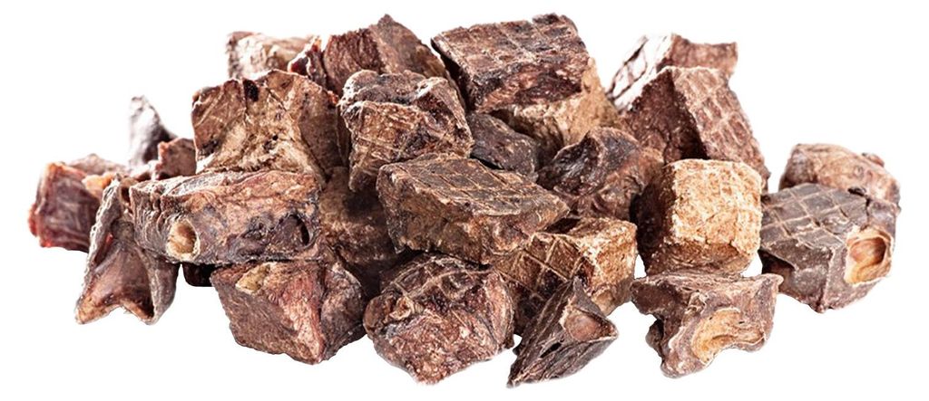 mascota vital – Getrocknete Hirschlunge für Hunde | 100 % natürliche Lungenwürfel vom Hirsch | Fettarm | Ideal für sensible Hunde, Welpen & S...