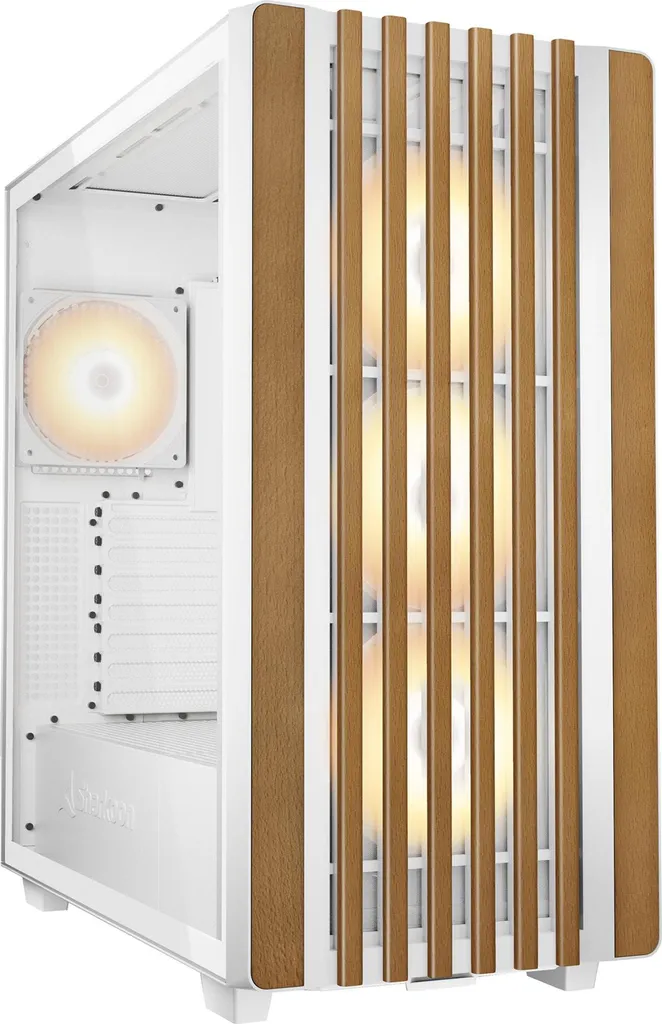 Sharkoon Rebel C70G RGB Boîtier PC ATX Moyen Tour en Verre Trempé Blanc