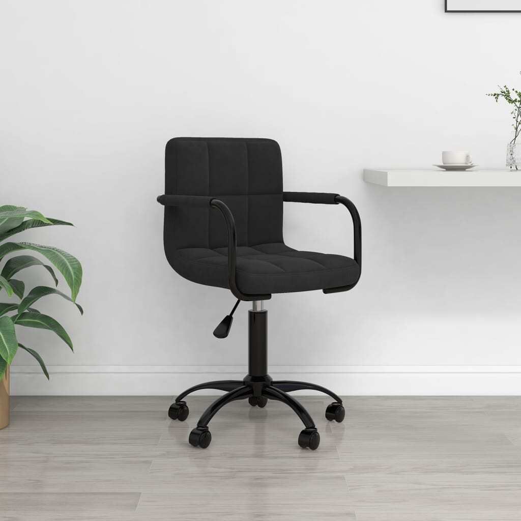 "2026 Promotion" Bürostuhl Drehbar Schwarz Samt - Bürostühle CC18868