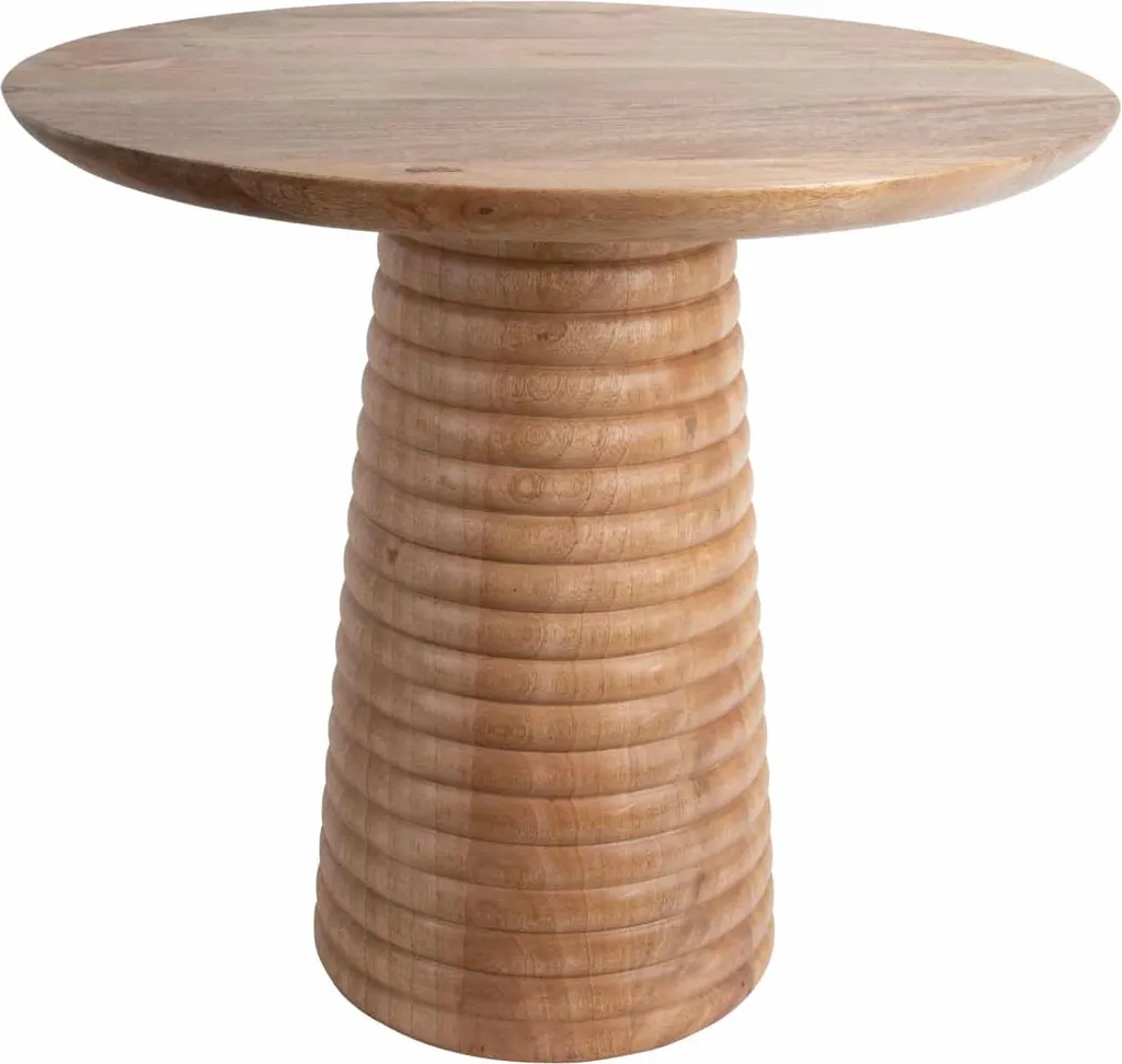Table d'appoint Force Layered Base Large Leitmotiv Marron 50x50x35cm