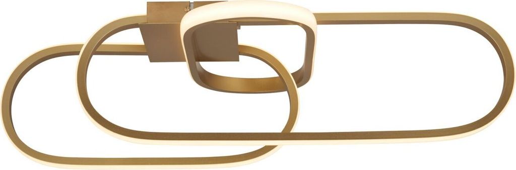 Deckenleuchte Metall Aluminium LED in Gold 3000/4500/6500 K warmweiß 2457 lm Modern Deckenlampe