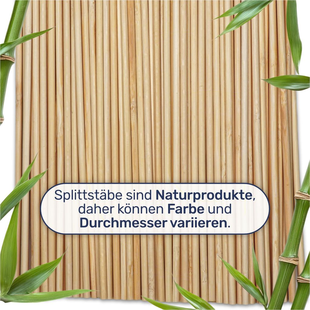 Bambus Splittstbe 40 cm  Pflanzstbe Rankhilfe fr Garten
