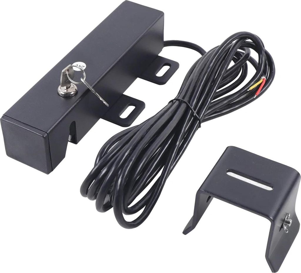 Elektrisches Torschloss - 24V Türschloss für Schwenktore - Q235 Stahl - IP44 - 5 m Kabel - Für ein- und zweiflügelige Tore - Zutrittskontrolle/...
