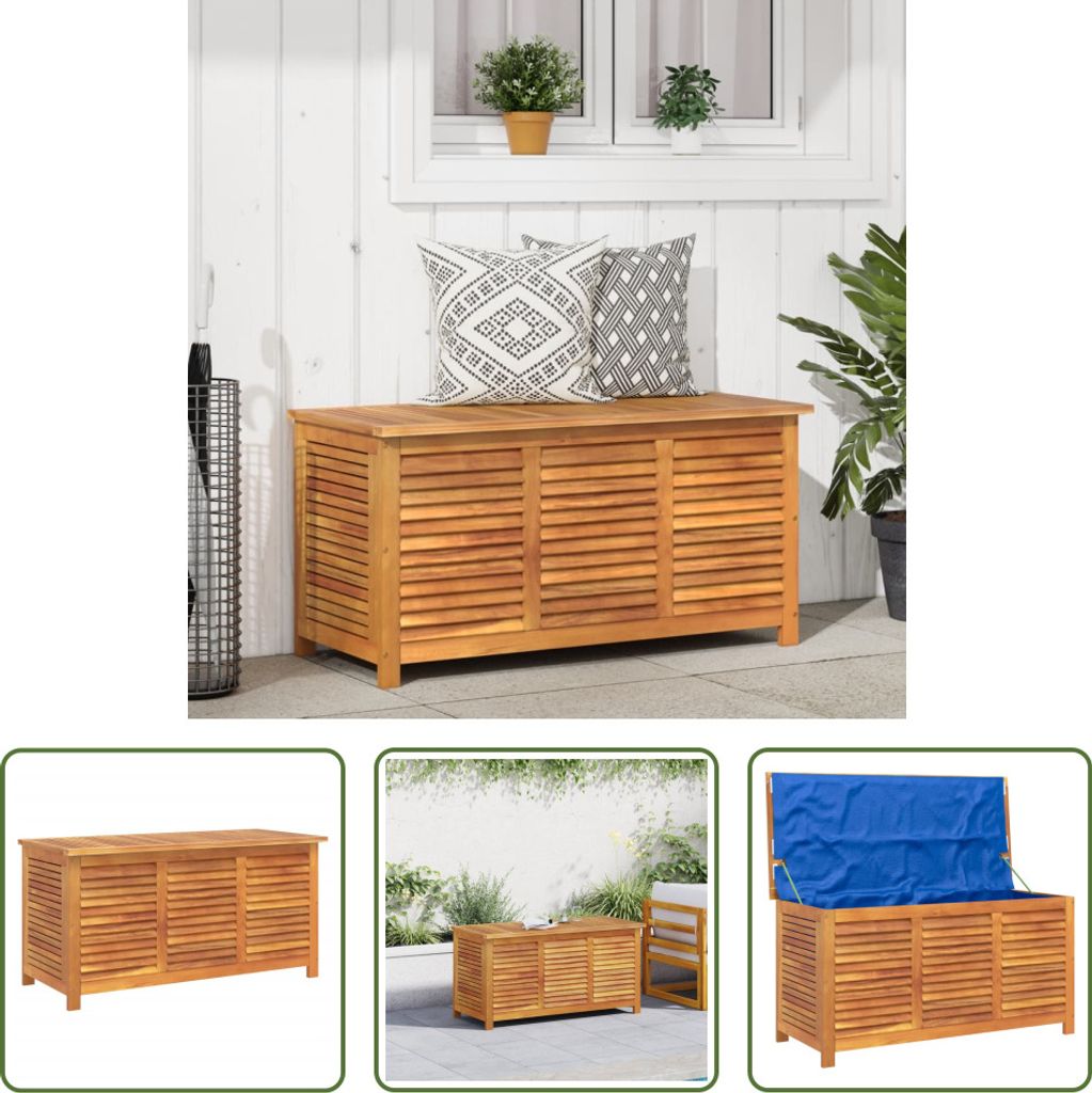 The Living Store Gartenbox mit Lüftungsschlitzen 113x50x56 Produktbild 