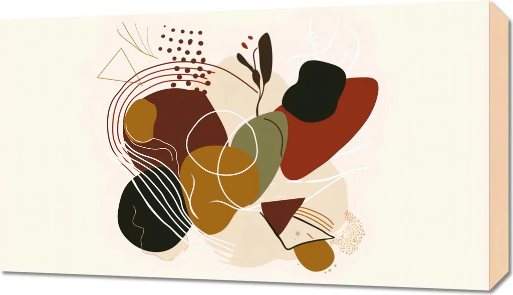 Quadro 70x40 cm Eruzione organica