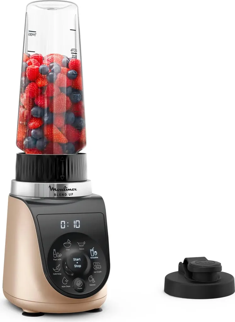 Blender Nomade Moulinex 1000W pour Smoothies et Sportifs avec Gourde