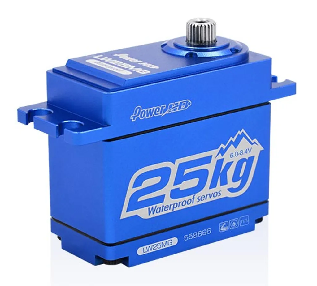 Servo Haute Tension 25.0 kg Etanche Aluminium Bleu 0.14 SS Rapide
