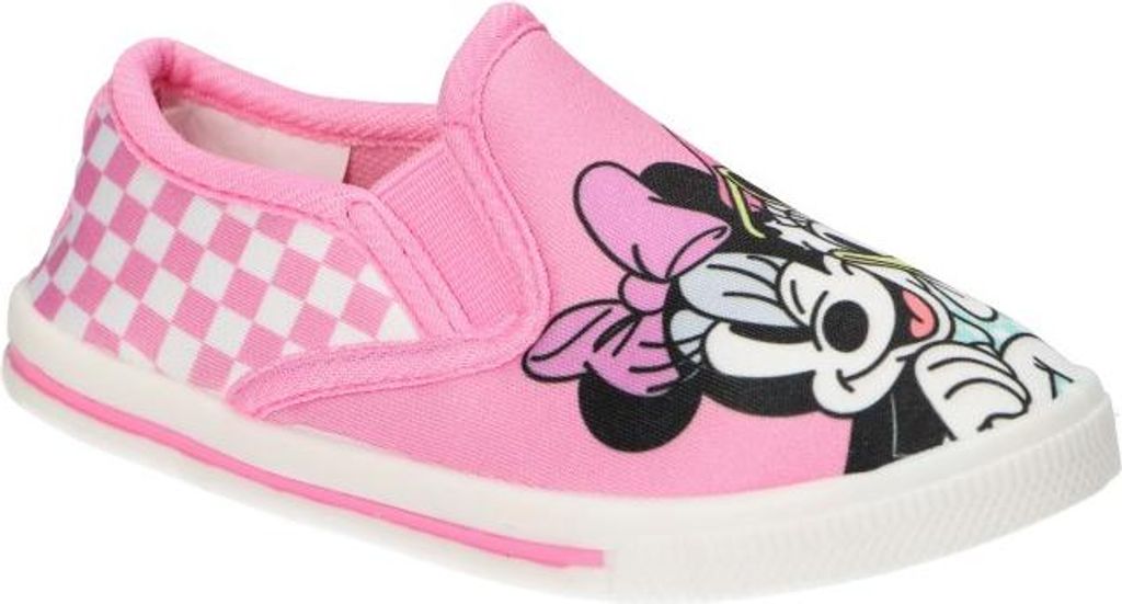 DISNEY Minnie und Daisy, MK3853, Kinder-Sneaker, Slip-On-Schuhe, Kinderhausschuhe, Lizenzierte "Mickey mouse" Schuhe, Rosa 26