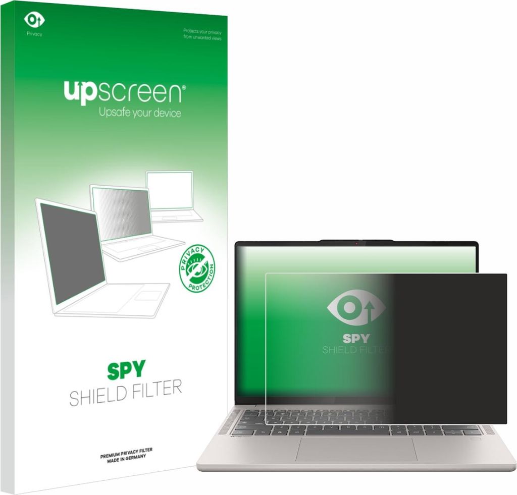 upscreen Blickschutzfilter für Lenovo Chromebook Plus 14 Anti-Spy Privacy Filter Sichtschutz Blaulicht-Schutz