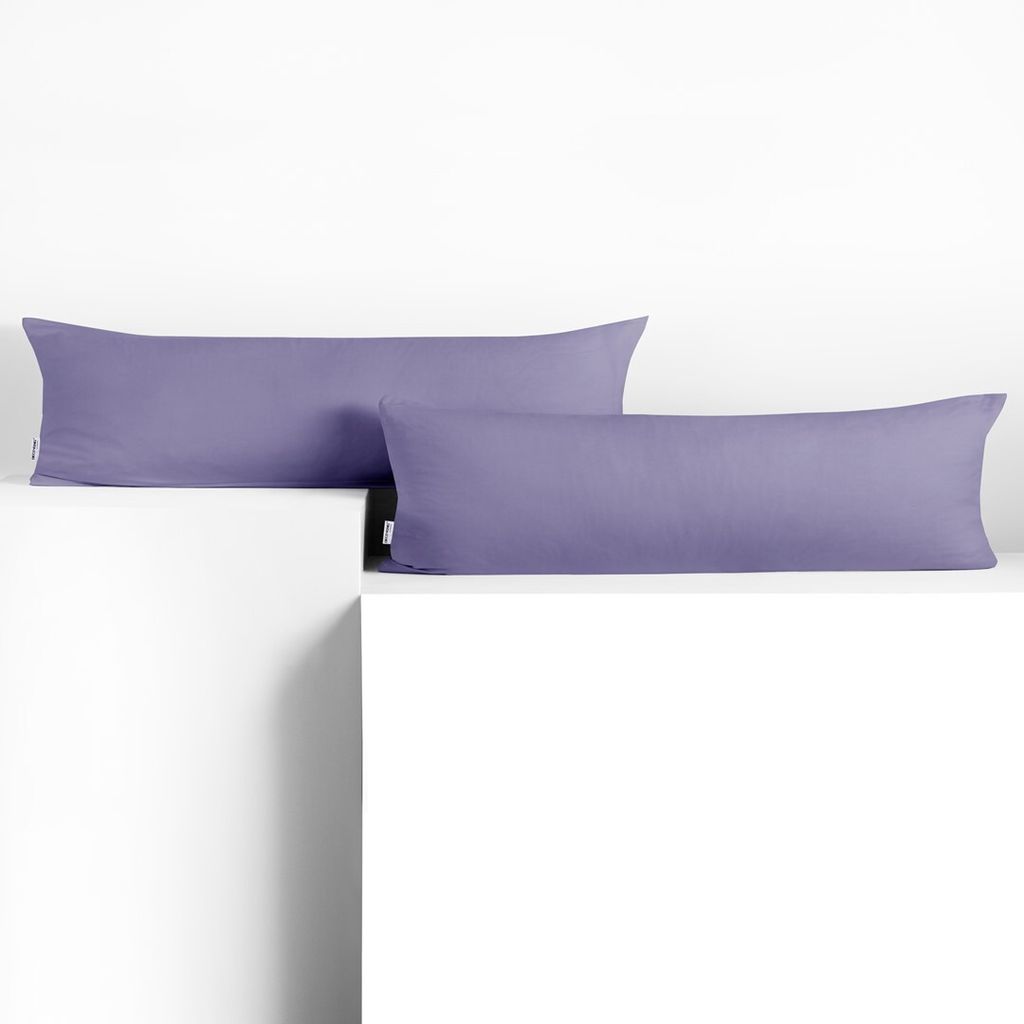 Seitenschläferkissenbezug 2er Set 20x145 cm Kissenbezug Kissenbezüge Baumwolle Seitenschläfer Stillkissen Lavender