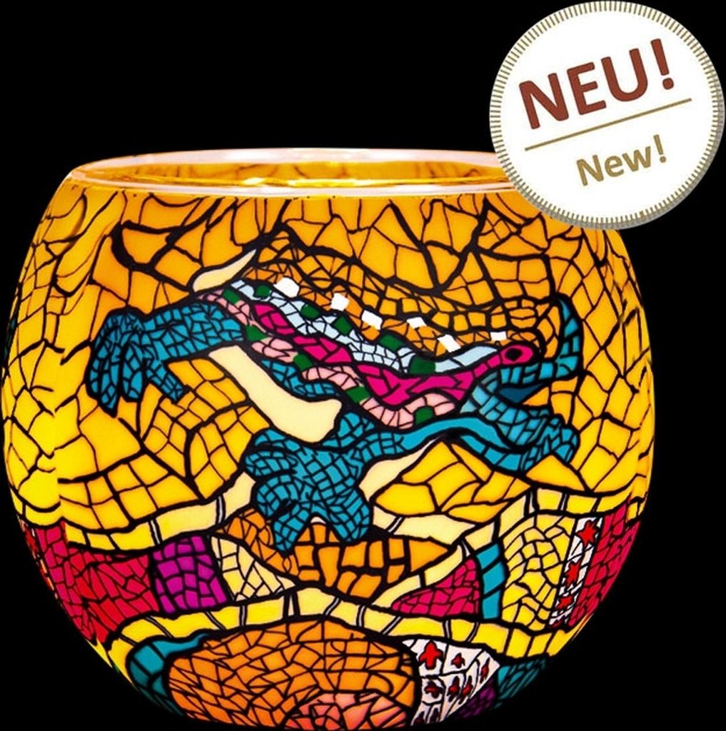 Leuchtglas Windlicht Kerzenhalter Glas Teelicht Votivgl. 11cm Ø Leuchtglas Barcelona 21650