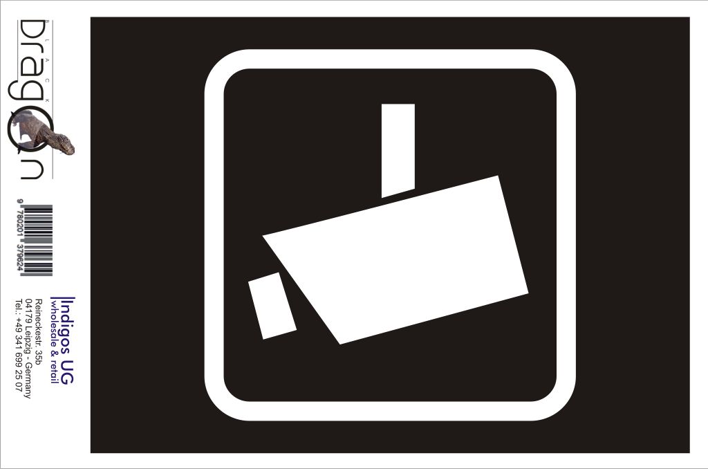 Aufkleber / Autoaufkleber - JDM / Die cut / Auto / OEM - Videoüberwacht / Videokamera / Sicherheit / Achtung Kamera - 120x120 mm weiß - Heckschei...