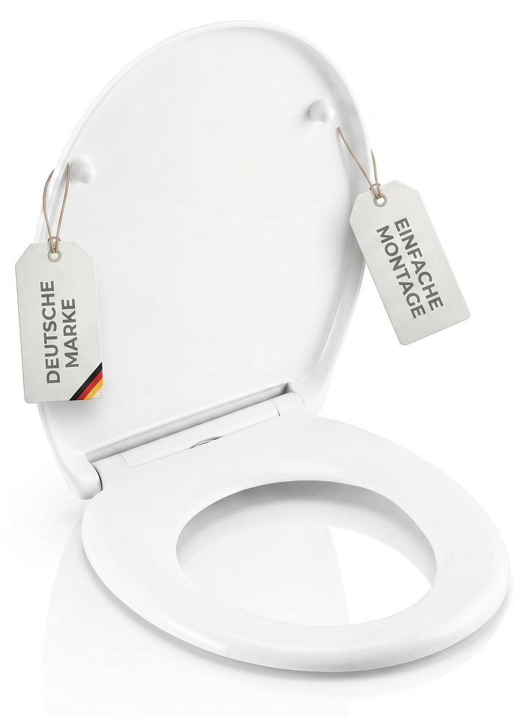 hausleben Toilettensitz mit Absenkautomatik, Duroplast WC Produktbild 