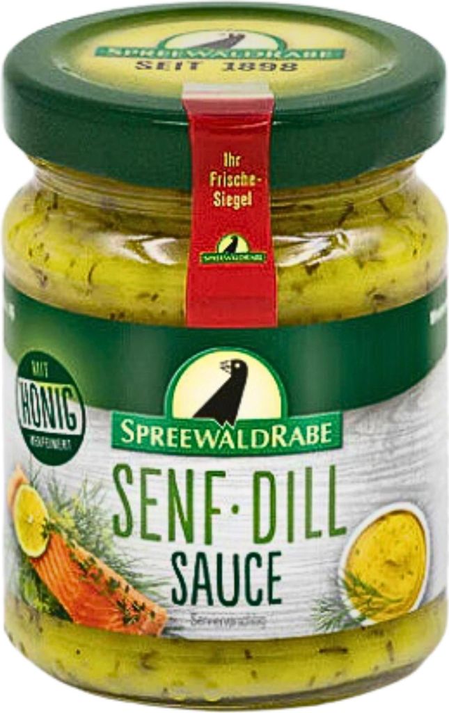 Senf-Dill-Sauce mit Honig – Ein Hauch von Süße und Frische 120 ml