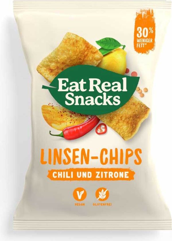 Eat Real Linsen Chips Chili und Zitrone 113g