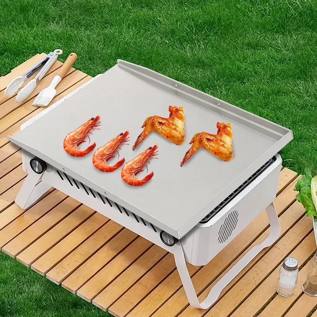 Plaque de cuisson camping et randonnée 49 cm - Idéal repas en extérieur