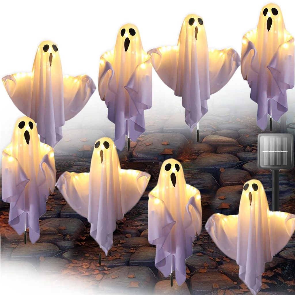 Halloween venkovní dekorace se solárními LED světly, 8 Obrázek produktu 