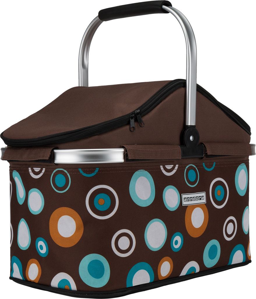 Kühlkorb 25 Liter Braun Hellblau - Dunkelbraun Produktbild 